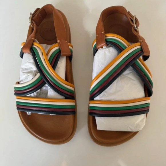 Chloé Kacey Multicolor Sandals – Brand New in Box 🌈 - Picture 4 of 13